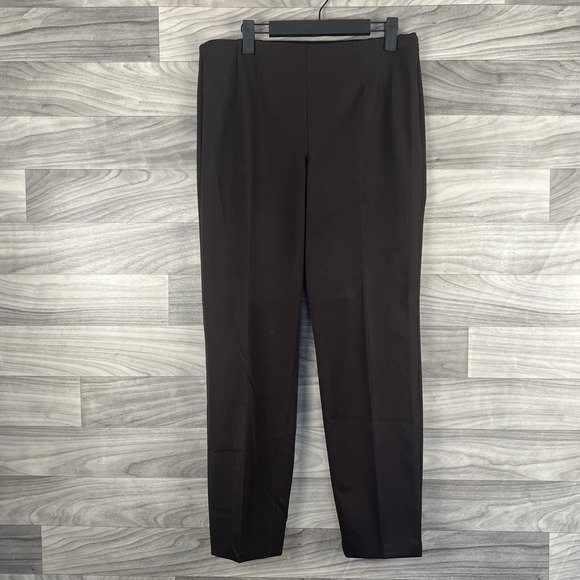 Talbots Pants - Talbots Dress Pants Womens 8 Brown Straight Stretch Career Business Pleated Corp